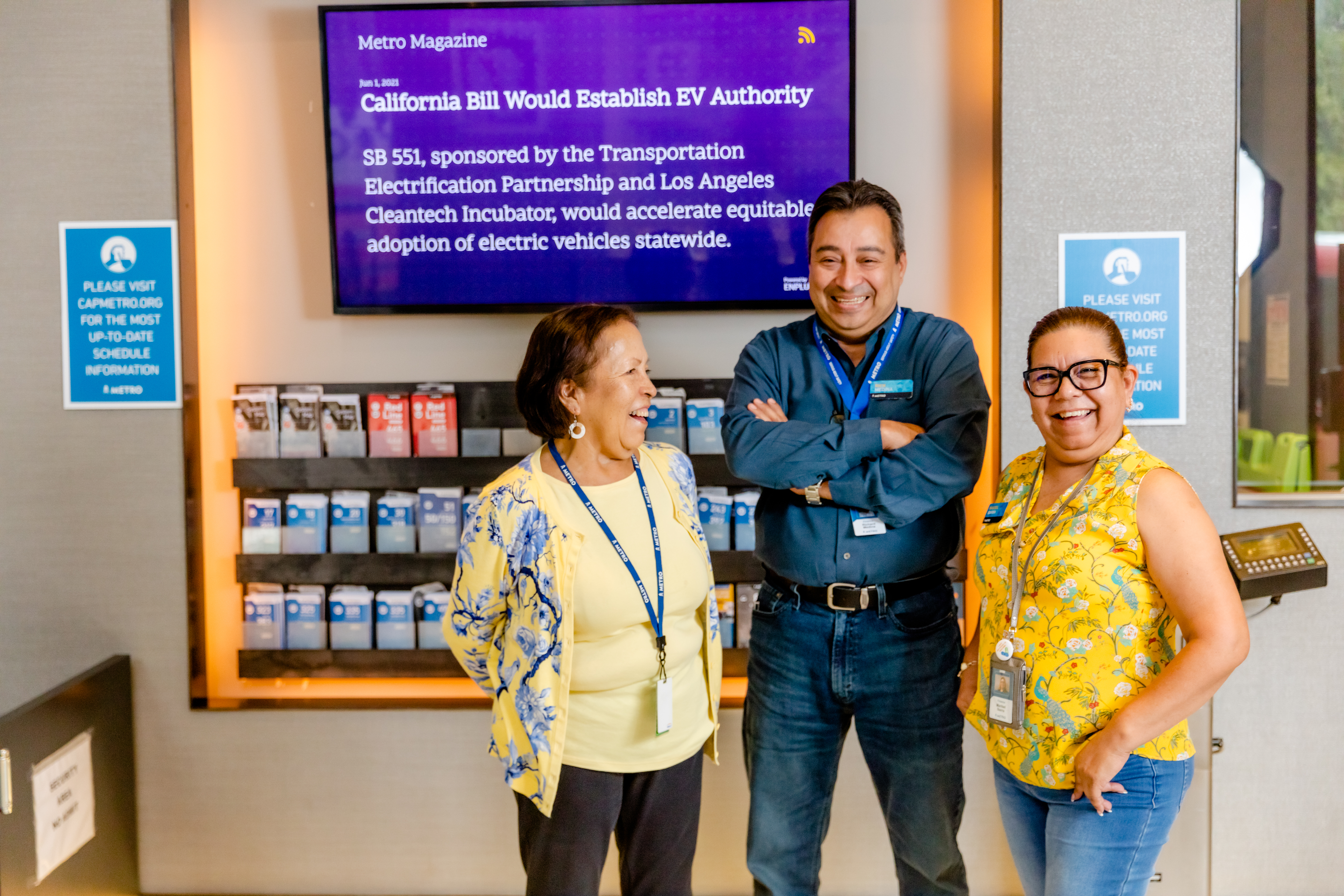 Strategic Actions: Image of CapMetro employees at the Transit Store Strategic Actions: Image of CapMetro employees at the Transit Store