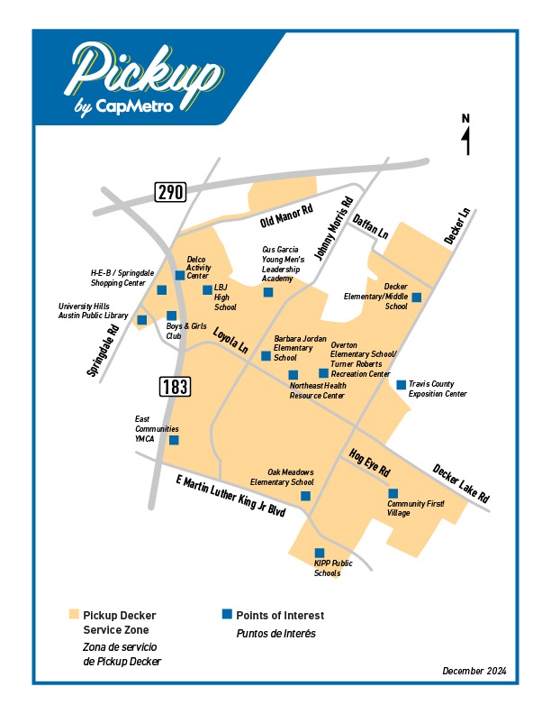 Pickup Decker Proposed Zone Map