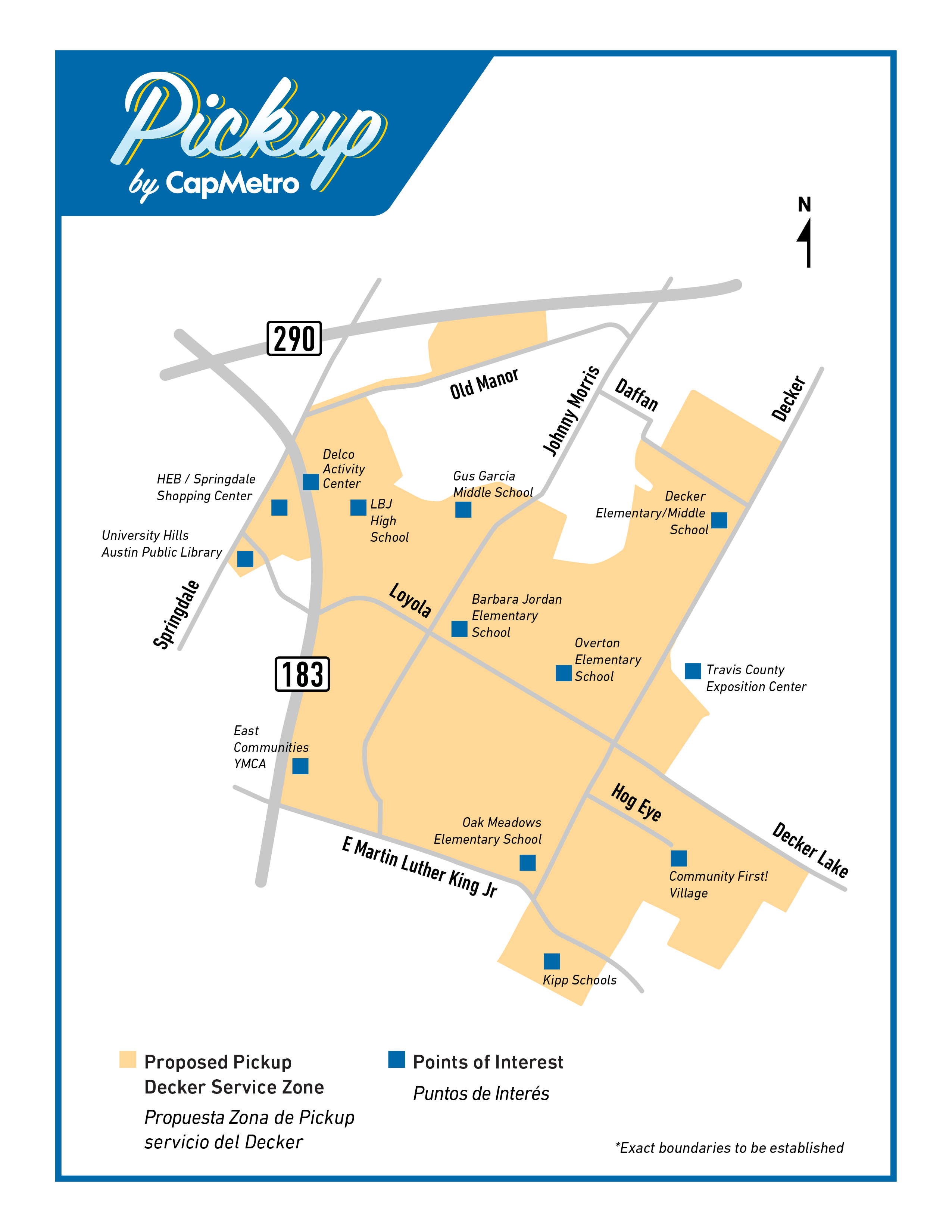 Pickup Decker Proposed Zone Map